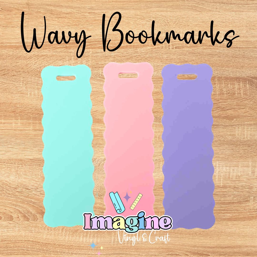 Wavy Acrylic Bookmark
