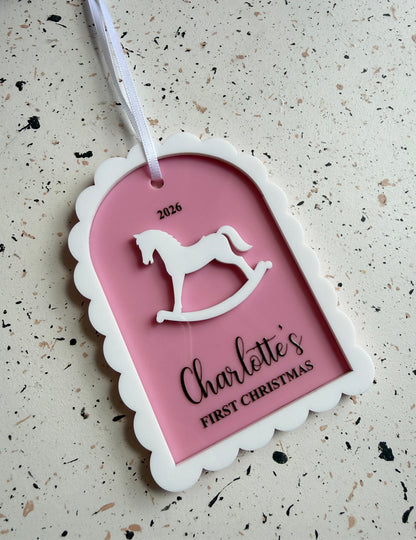 First Christmas Ornament - Rocking Horse