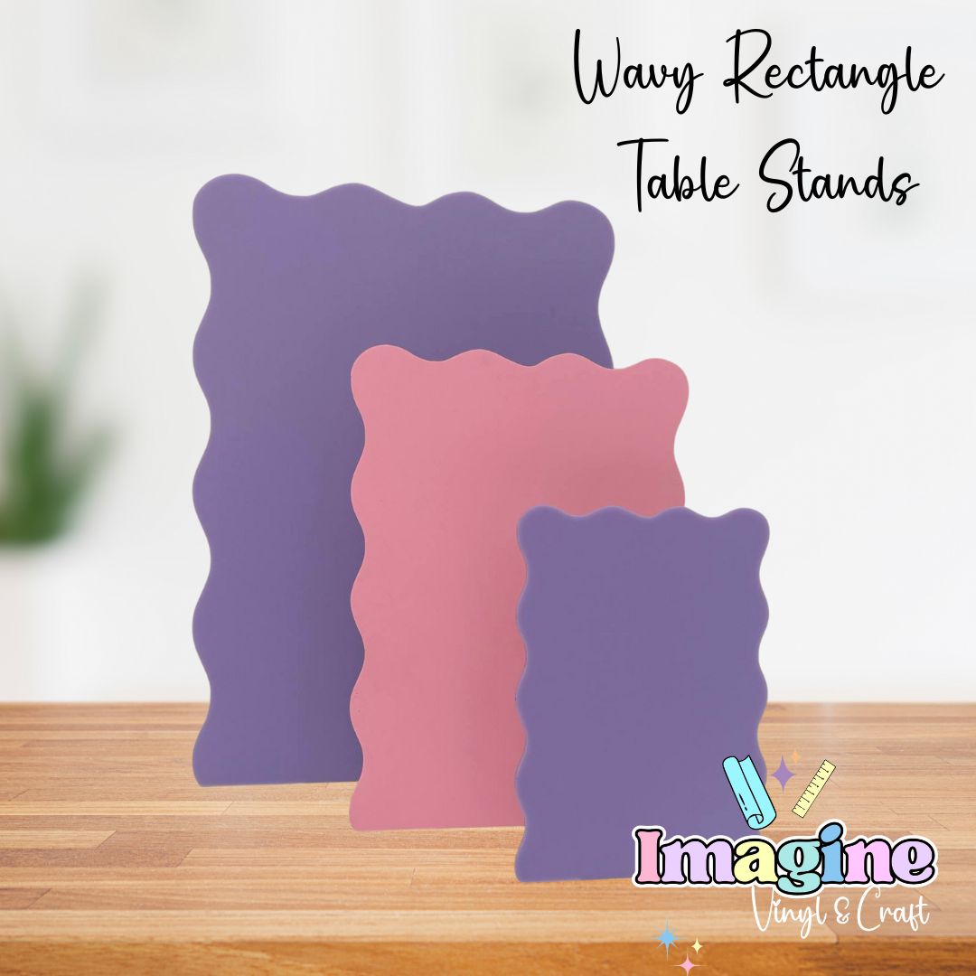 Wavey Rectable Wavy Rectangle Table Stand – Imagine Vinyl