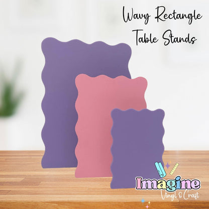 Wavy Rectangle Table Stand