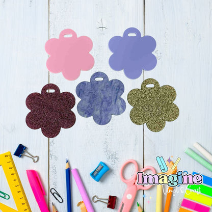Flower Acrylic Tag
