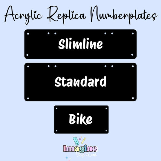 Acrylic Replica Numberplate Blanks