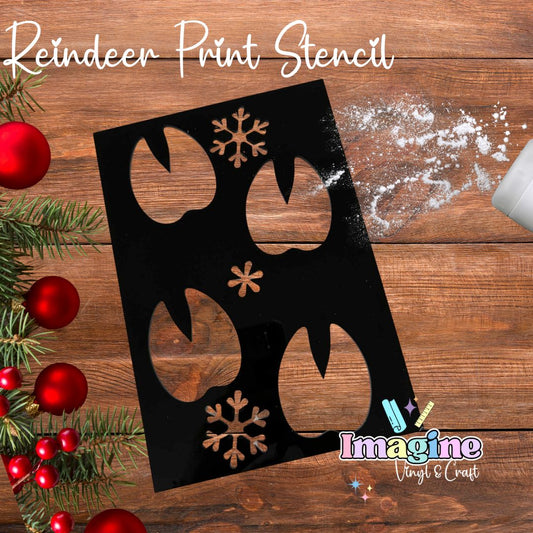 Reindeer Footprint Stencil