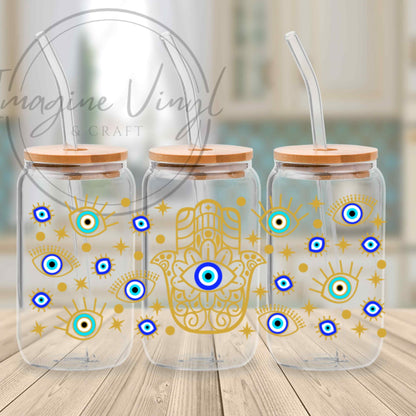 16oz UV DTF Wrap - Evil Eye