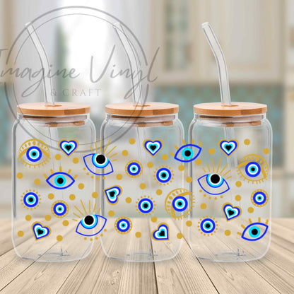 16oz UV DTF Wrap - Evil Eye