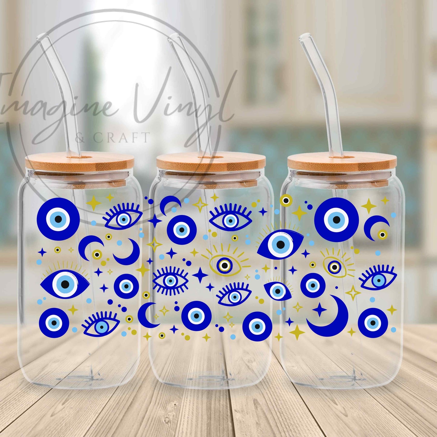 16oz UV DTF Wrap - Evil Eye