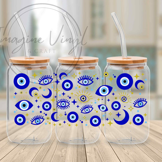 16oz UV DTF Wrap - Evil Eye