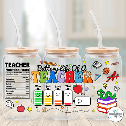 16oz UV DTF Teacher/School