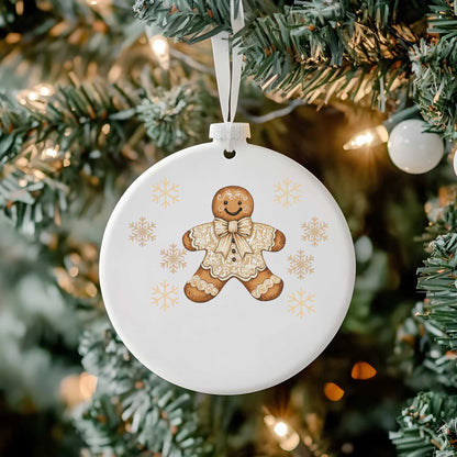 Frosted Bauble And UV-DTF Decal Beige