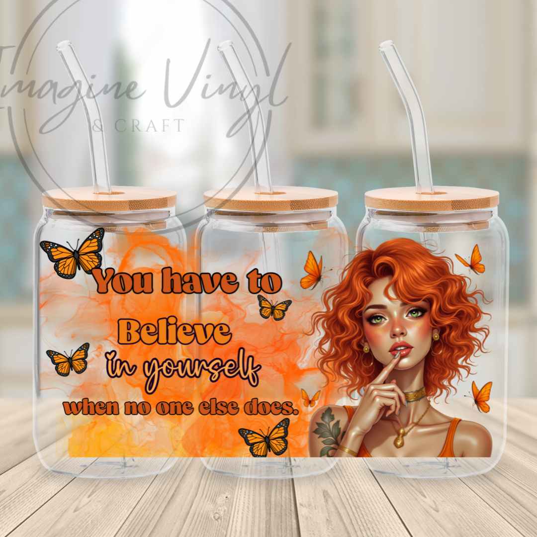 16oz UV DTF Wrap - Obviously Orange