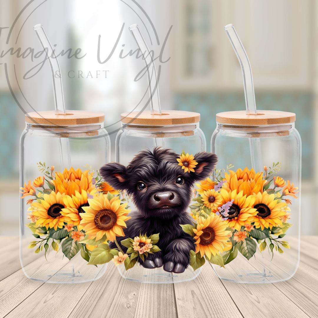16oz UV DTF -Cows