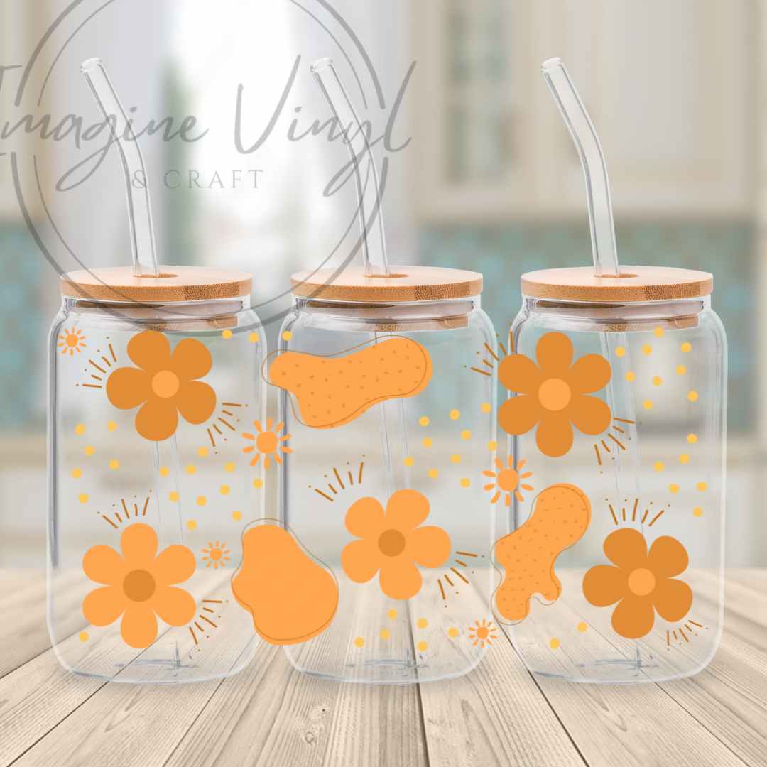 16oz UV DTF Wrap - Obviously Orange