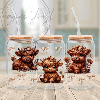 16oz UV DTF -Cows
