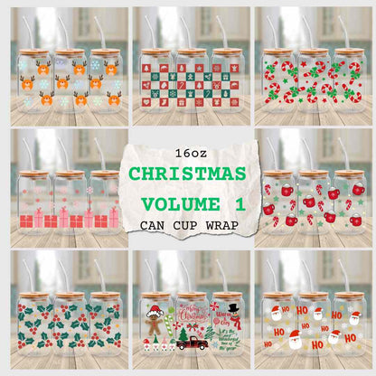 16oz Christmas Cup Wraps Volume 1