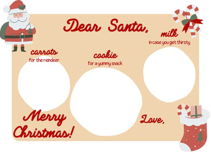 UV-DTF Santa Snack Board