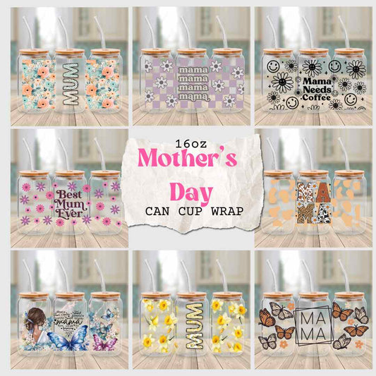UV-DTF 16oz Mother's Day Cup Wrap