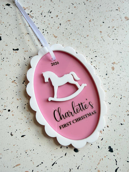 First Christmas Ornament - Rocking Horse