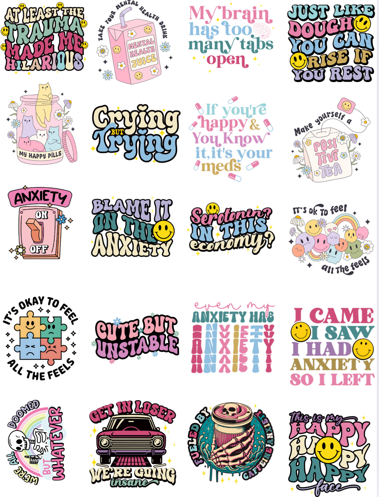 UV-DTF Keyring Decals