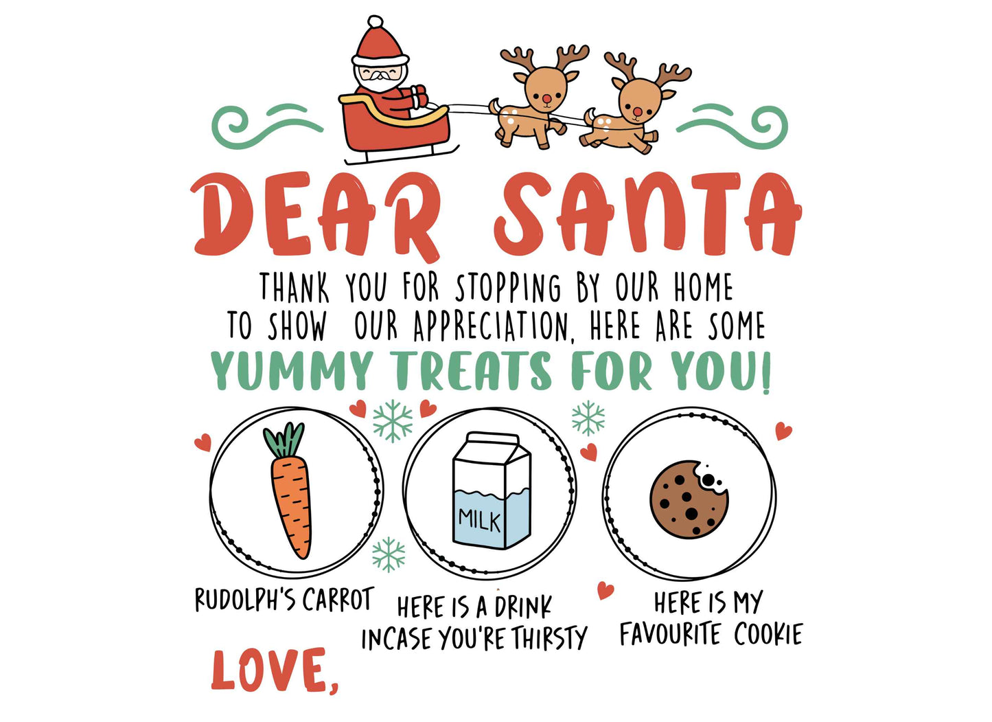 UV-DTF Santa Snack Board