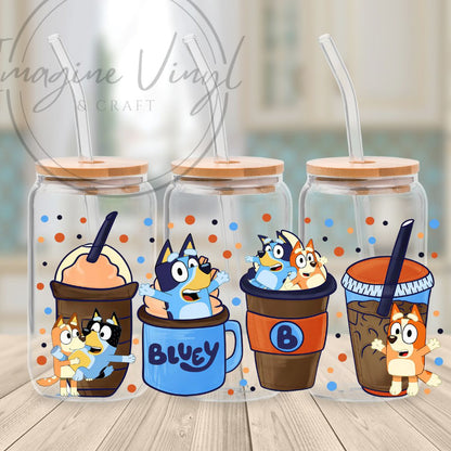 Secret -Bluey 16oz cup wrap