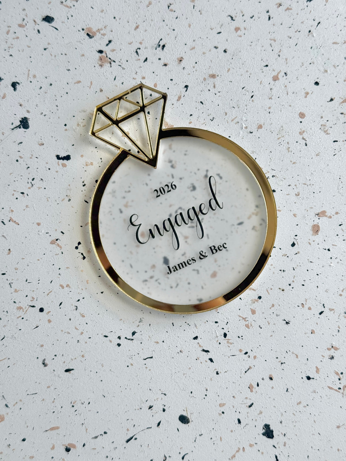 Engaged/Married - Christmas Ornament