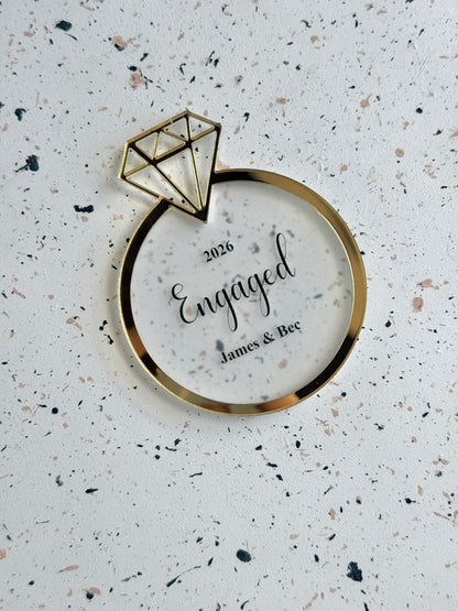 Engaged/Married - Christmas Ornament