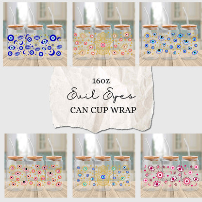 16oz UV DTF Wrap - Evil Eye