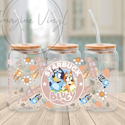 Secret -Bluey 16oz cup wrap