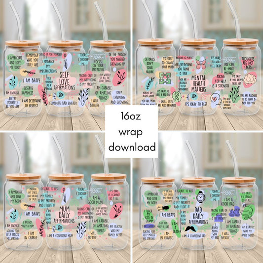 Downloadable - File E Affirmations- Cup Wrap
