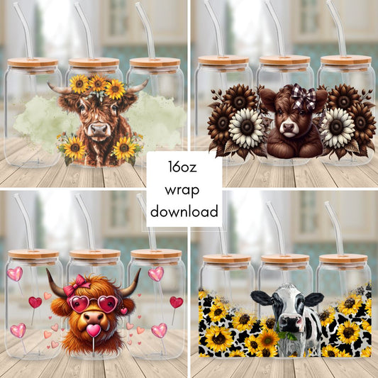Downloadable - File 1K Cows - Cup Wrap