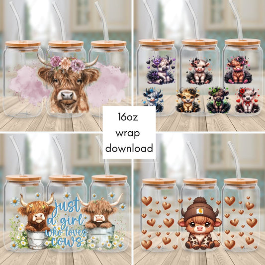 Downloadable - File 1L Cows - Cup Wrap