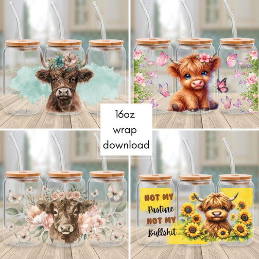 Downloadable - File 1M Cows - Cup Wrap