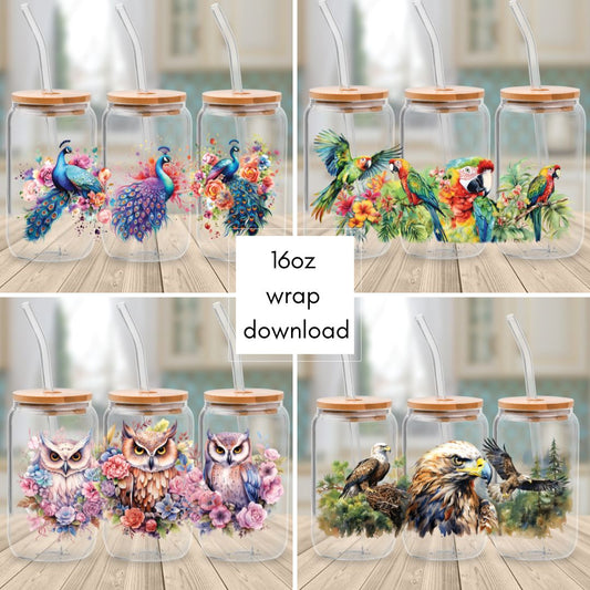 Downloadable - File J Animals - Cup Wrap