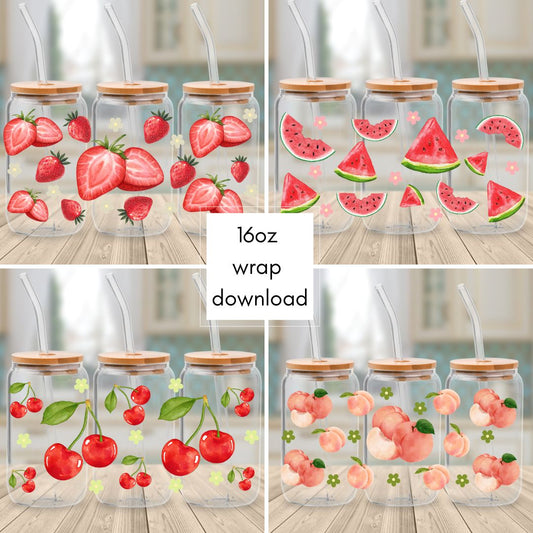 Downloadable - File 1U Fruit - Cup Wrap