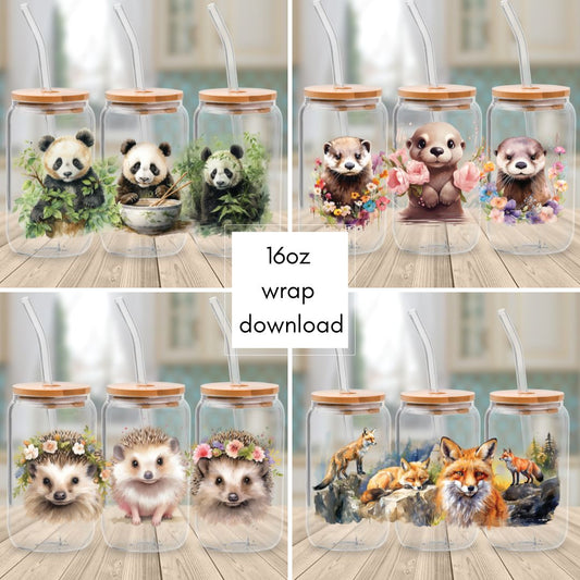 Downloadable - File I Animals - Cup Wrap