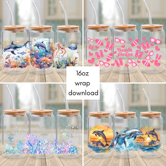 Downloadable - File N Ocean - Cup Wrap