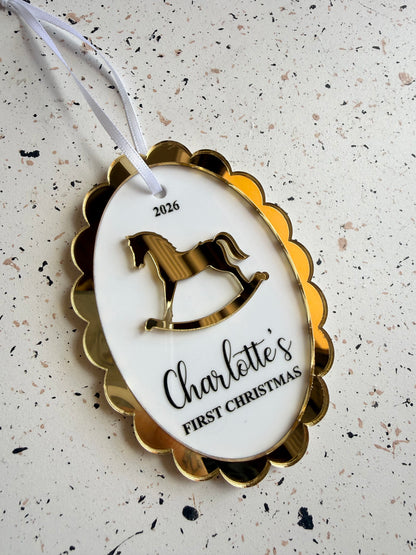 First Christmas Ornament - Rocking Horse