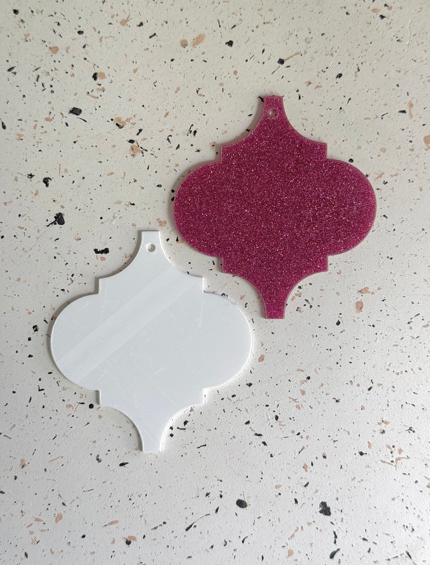 Blank Tile Christmas Ornament