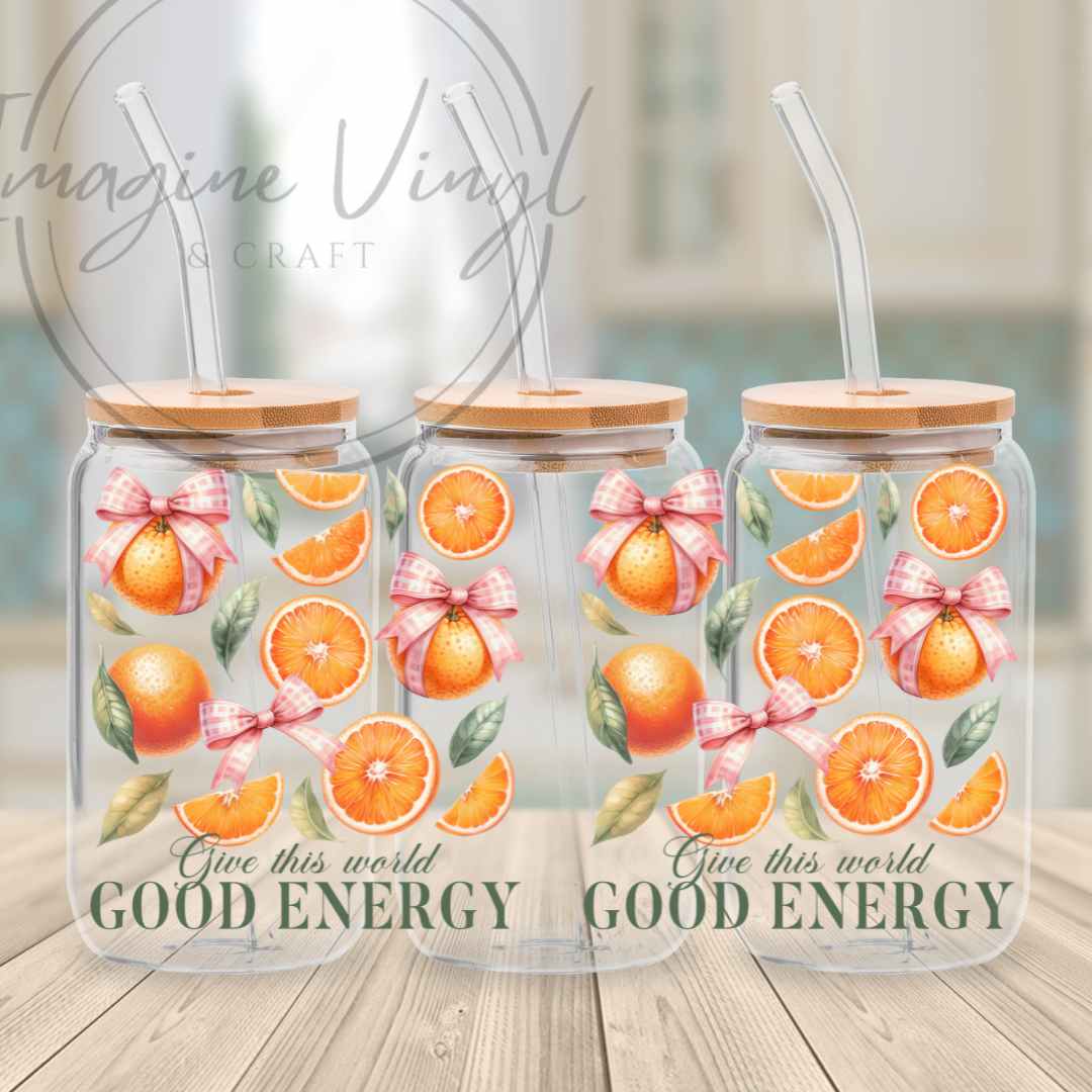 16oz UV DTF Wrap - Obviously Orange