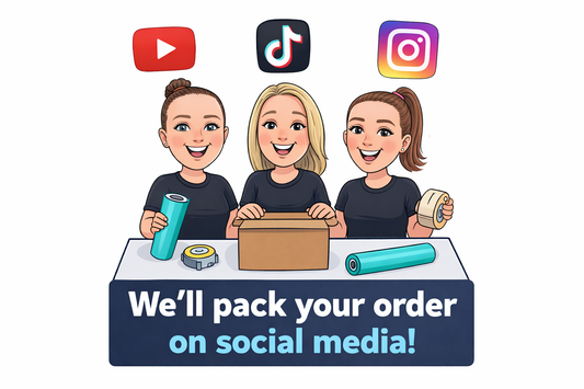 Pack your order on TikTok/Instagram