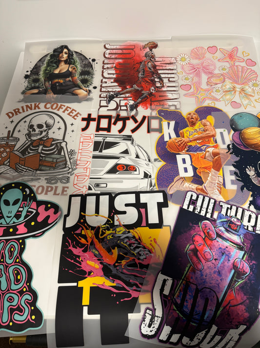 15pce "Street wear" DTF transfers