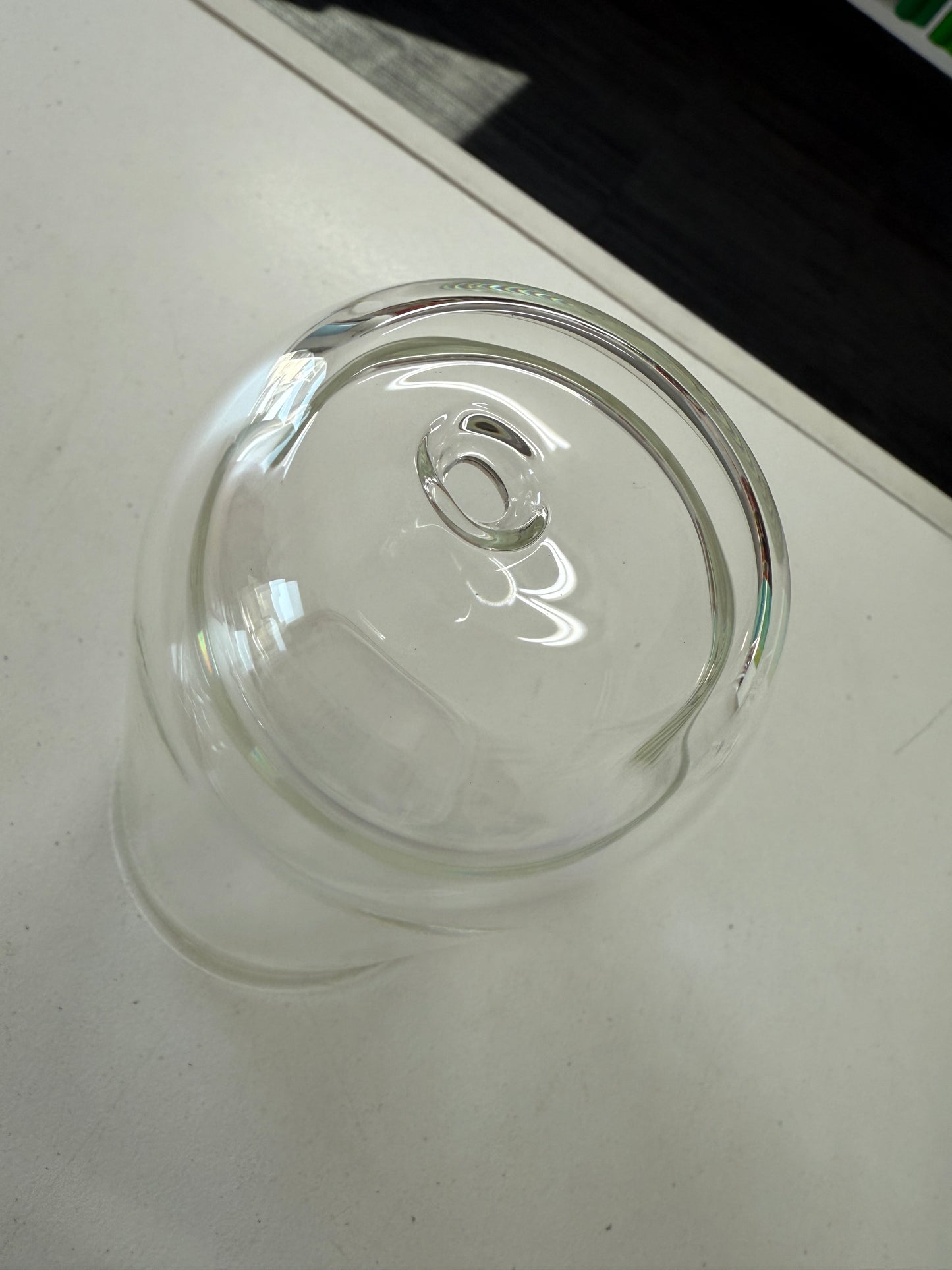 Snow Globe -Wine/Egg Shape Glass Tumbler - 14oz