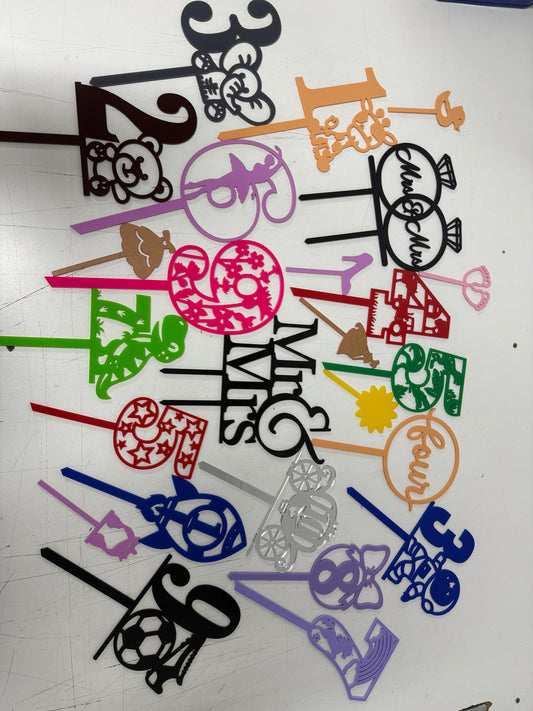 Cake topper sample bundle