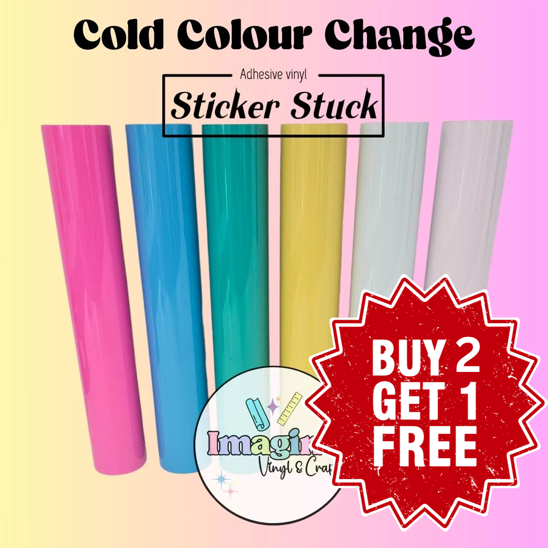 Sticker Stuck Cold Colour Change