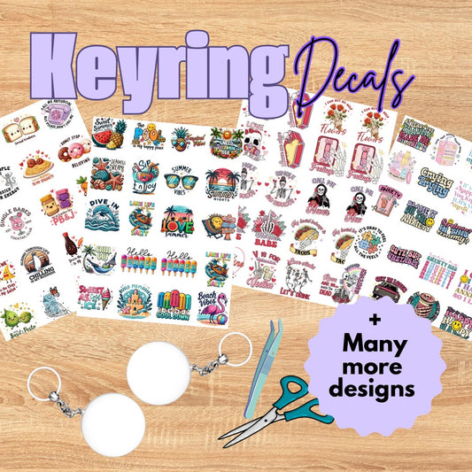 UV-DTF Keyring Decals