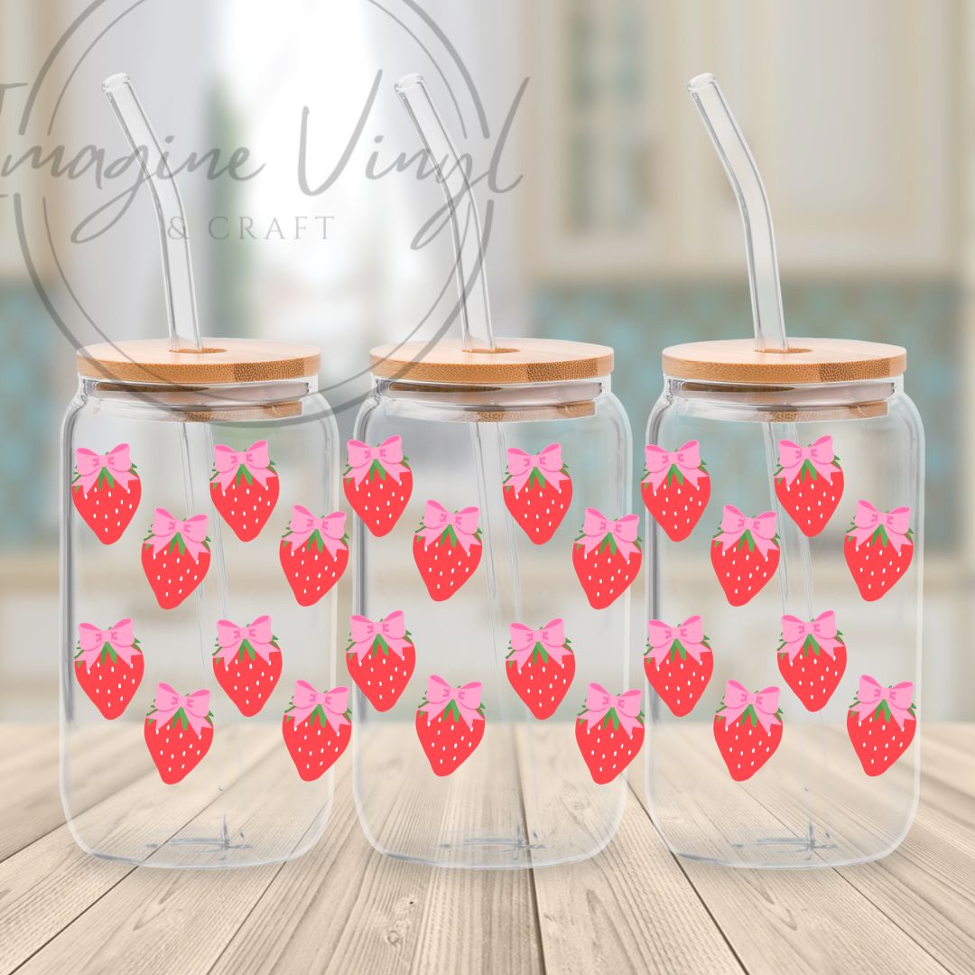 16oz UV DTF - Bows