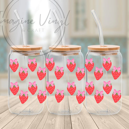 16oz UV DTF - Bows