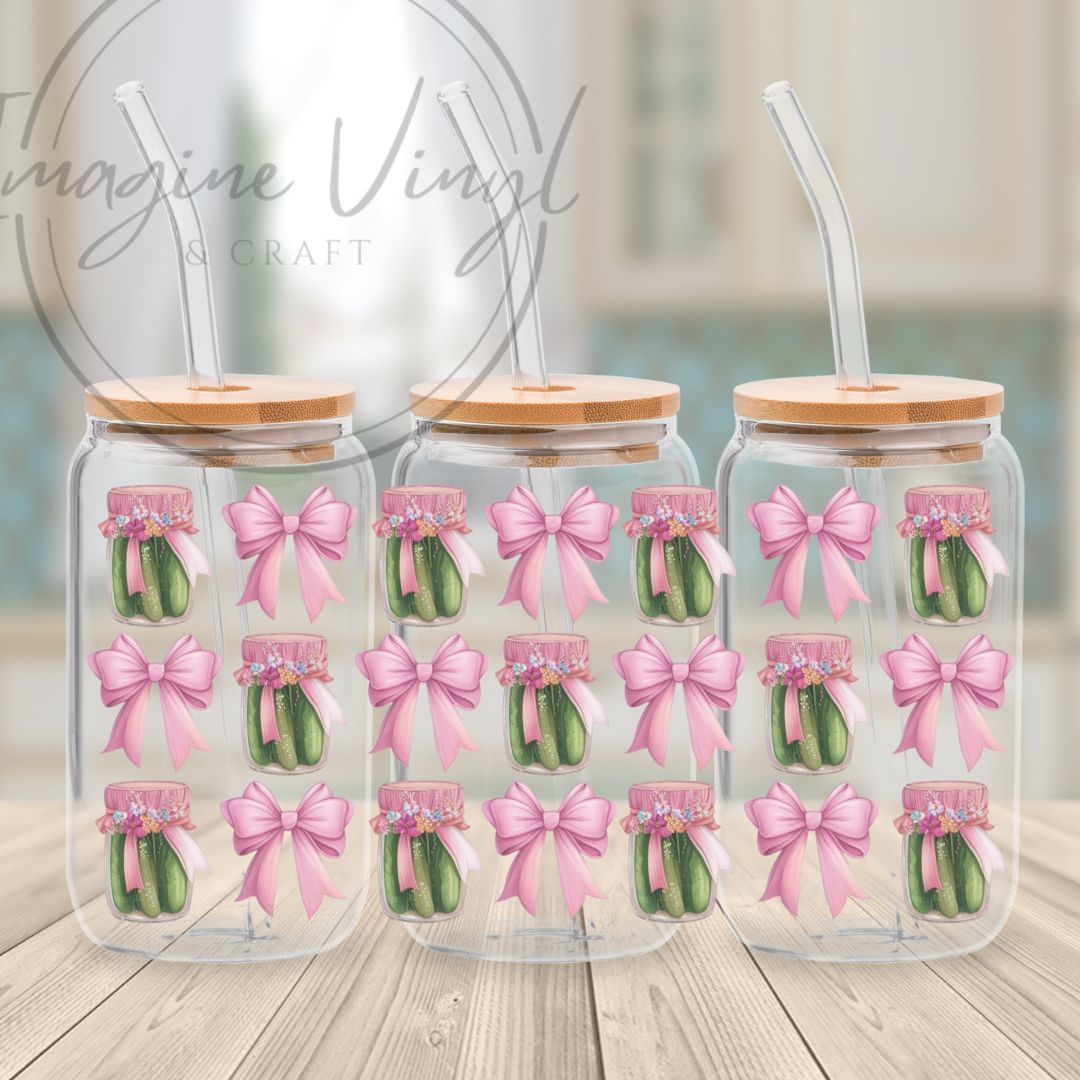 16oz UV DTF - Bows