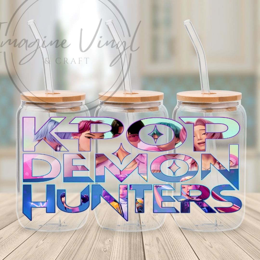 K-pop Demon Hunters 16oz UV DTF Wrap