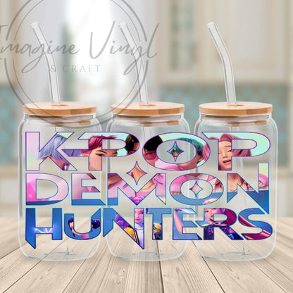 K-pop Demon Hunters 16oz UV DTF Wrap